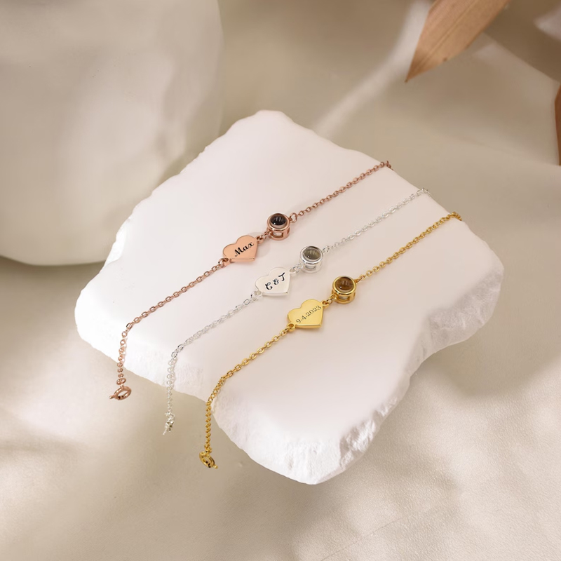 Rose Gold Bracelet - Pulsera con nombre personalizado con pulsera