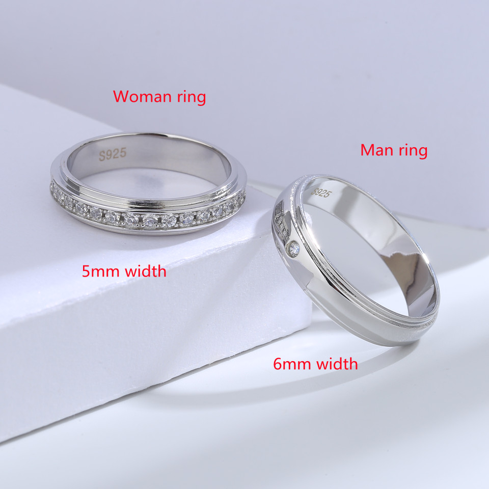 Couple Ring Set - Buyee-Conjunto de anillos de Plata de