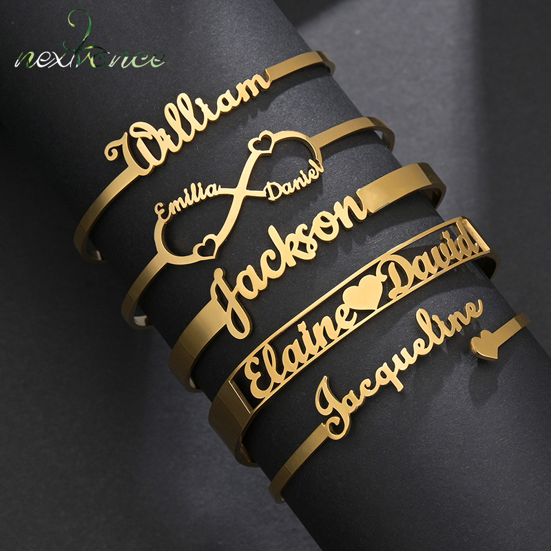 Rose Gold Bracelet - 20 estilos de pulseras con nombre