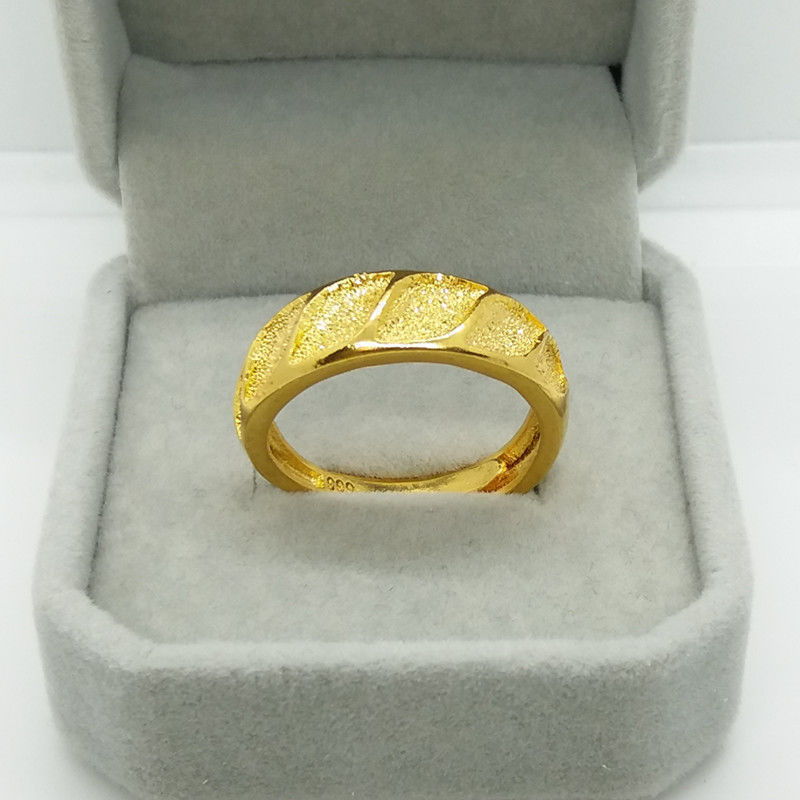 Couple Ring Set - Anillo chapado en oro amarillo de