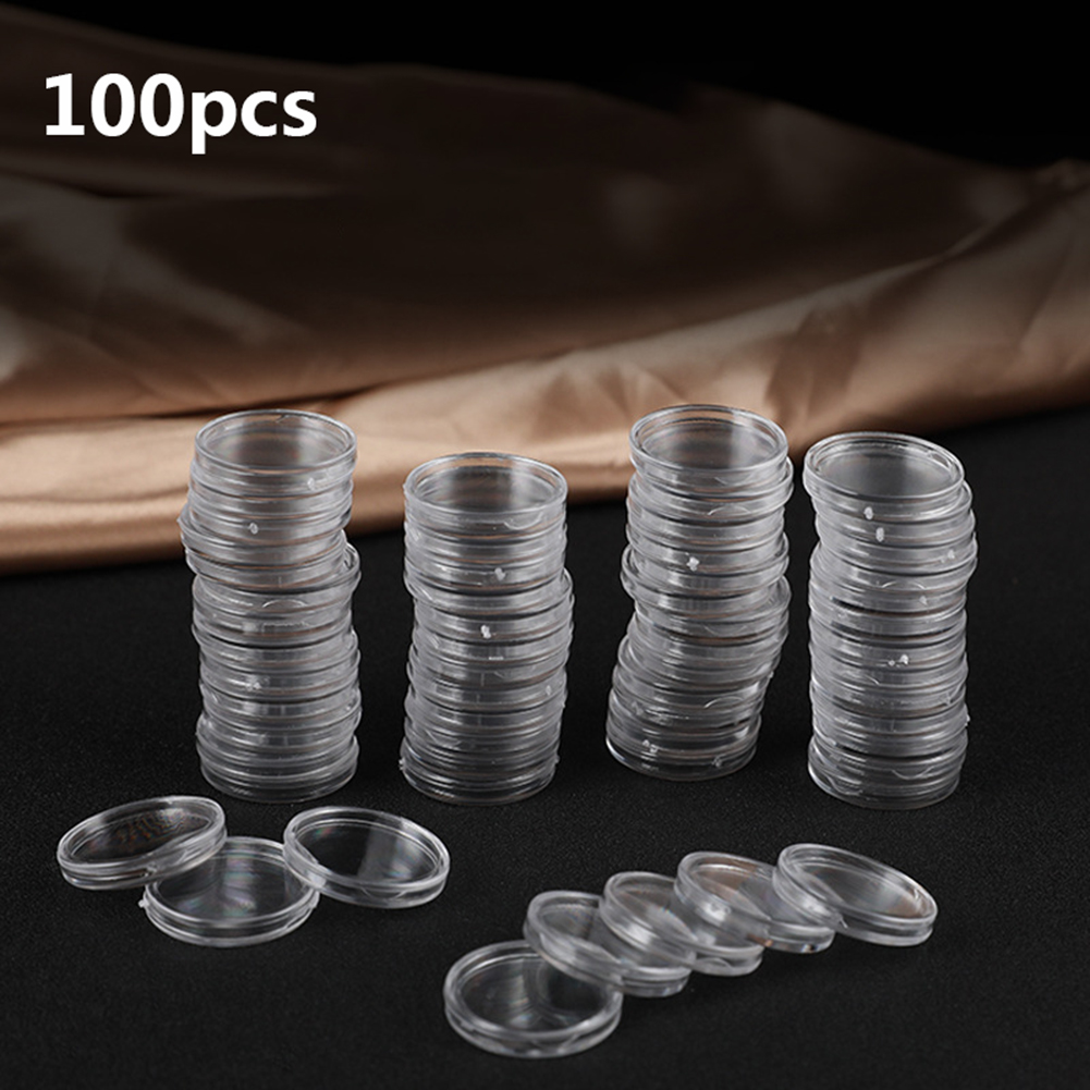 Collectors Coins Jewelry & Watches Of Smithtown Reviews - 100 Cajas Redondas Transparentes de Plástico