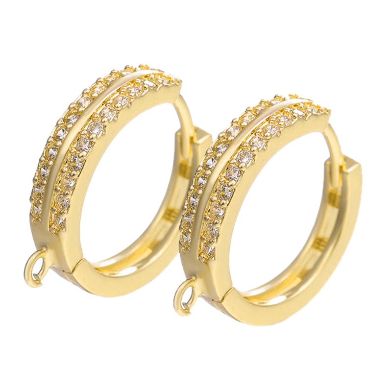 Gold Plated Ring - Juya 2 4 unids/lote DIY 18K