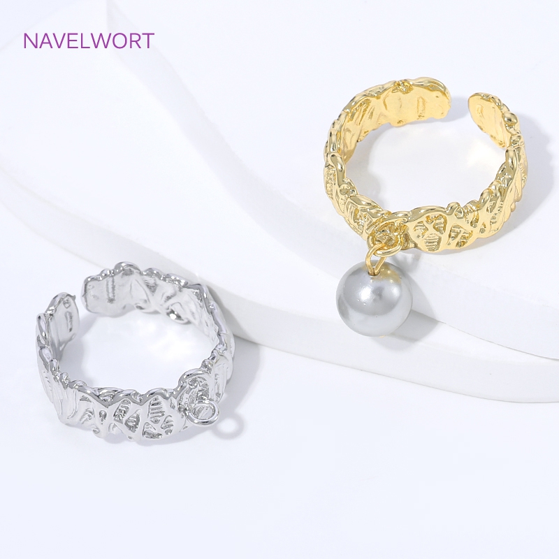 Gold Plated Ring - Anillos abiertos de latón chapado en