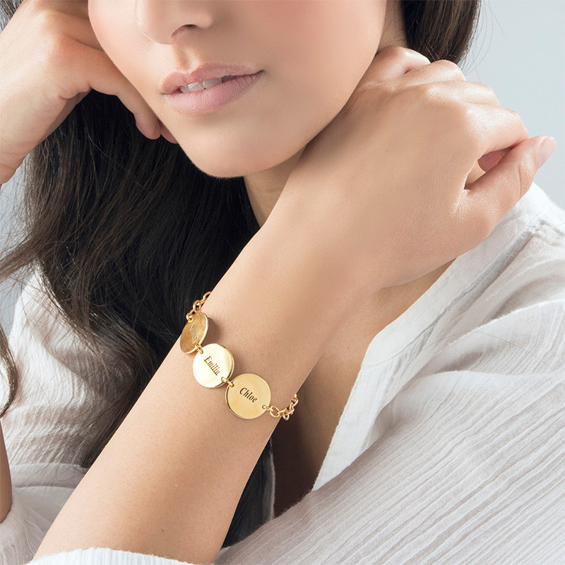 Rose Gold Bracelet - Pulsera con nombre grabado Chapado en