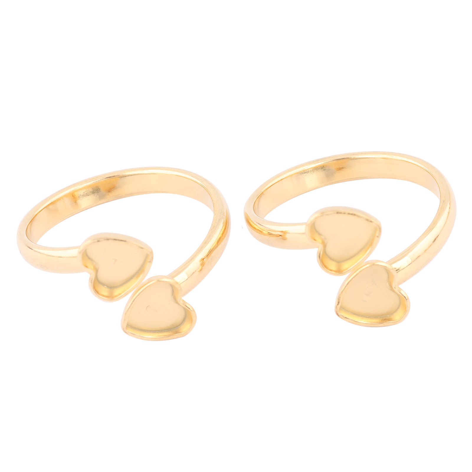 Gold Plated Ring - 10 Uds. De acero inoxidable chapado