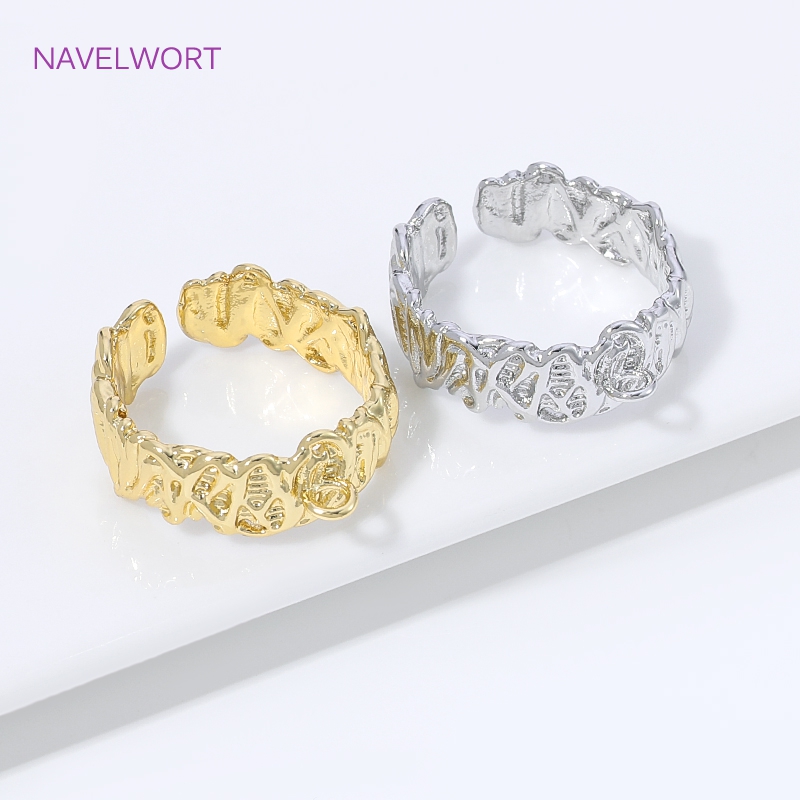 Anillos abiertos de latón chap - Gold Plated Ring reseña y precio