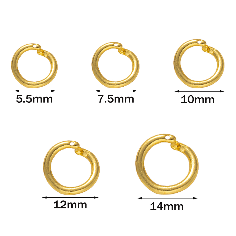10 piezas de conectores de ani - Gold Plated Ring reseña y precio