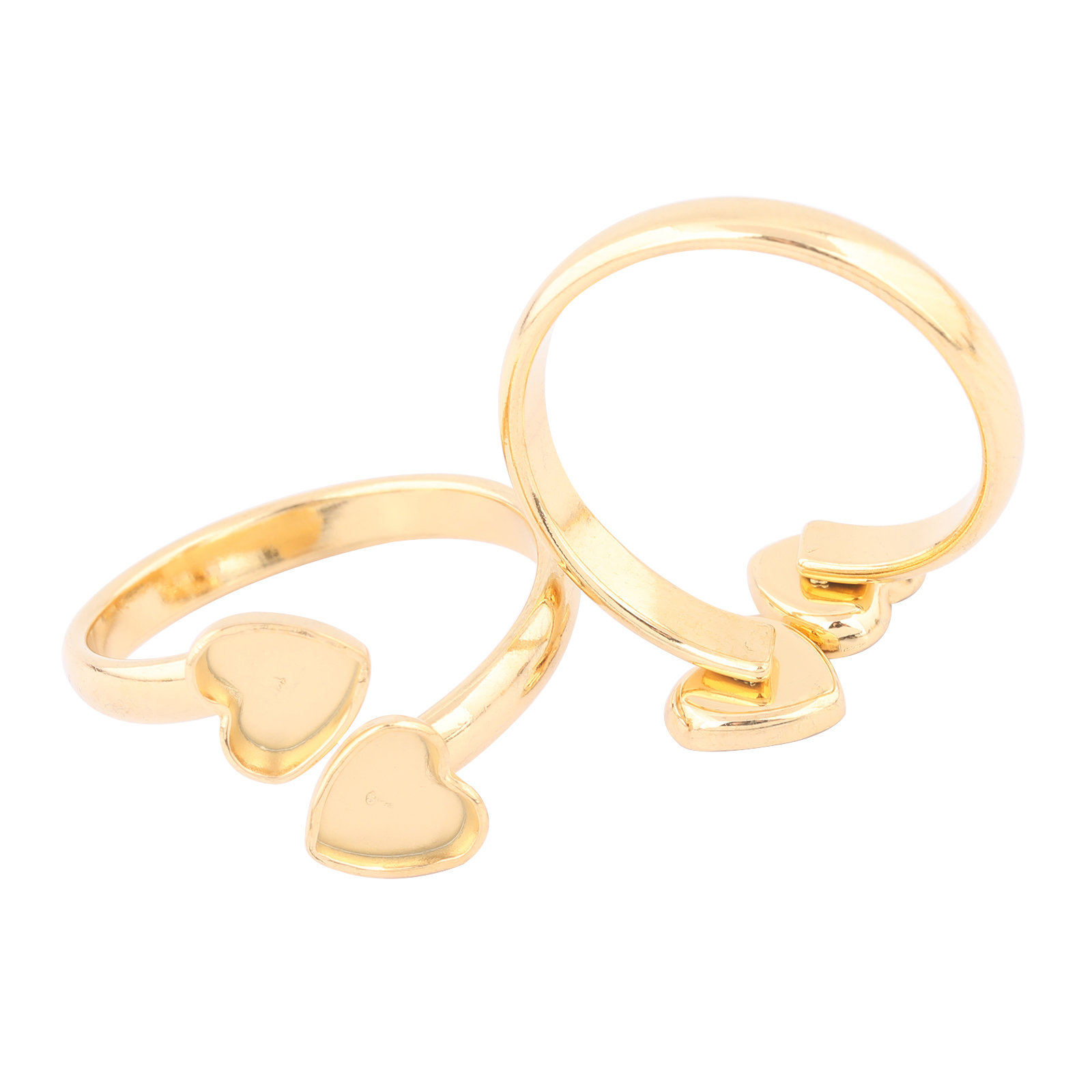 10 Uds. De acero inoxidable ch - Gold Plated Ring reseña y precio