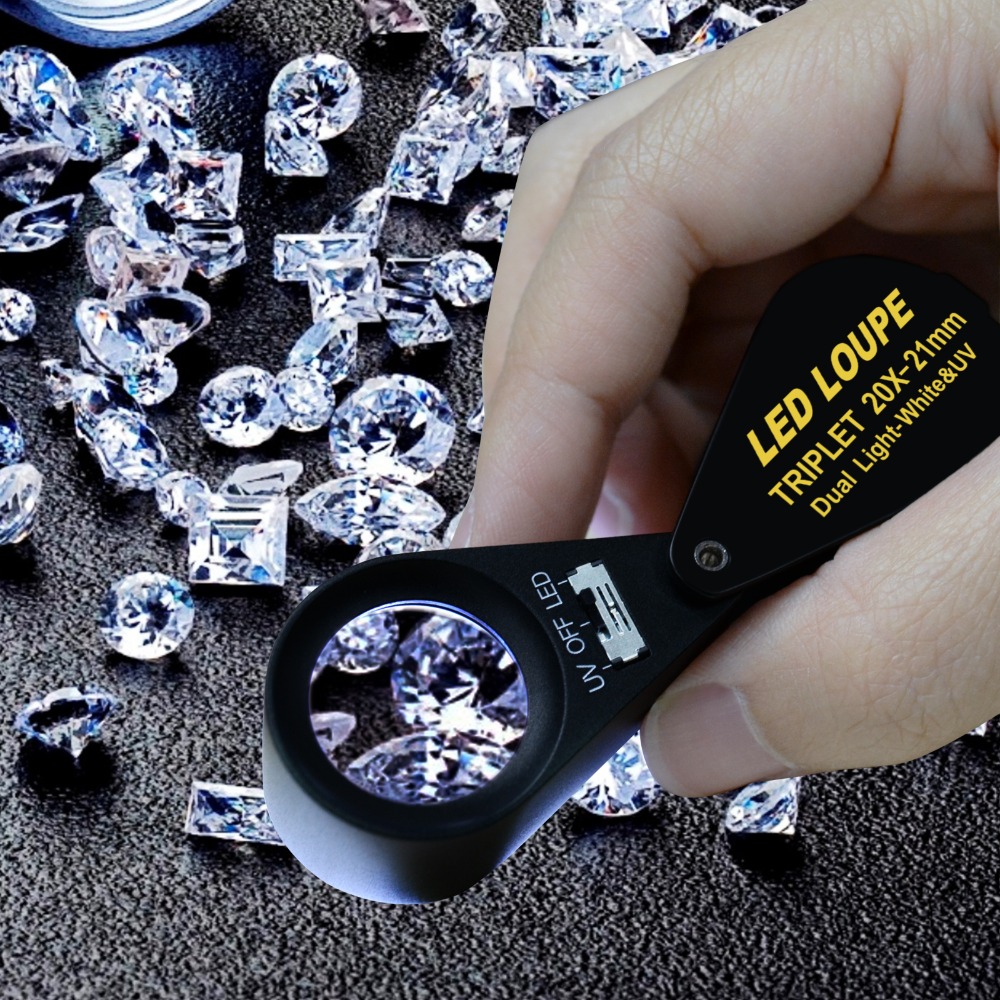 Lupa de joyería 20x, 21mm, dob - Collectors Coins Jewelry & Watches Of Smithtown Reviews reseña y precio