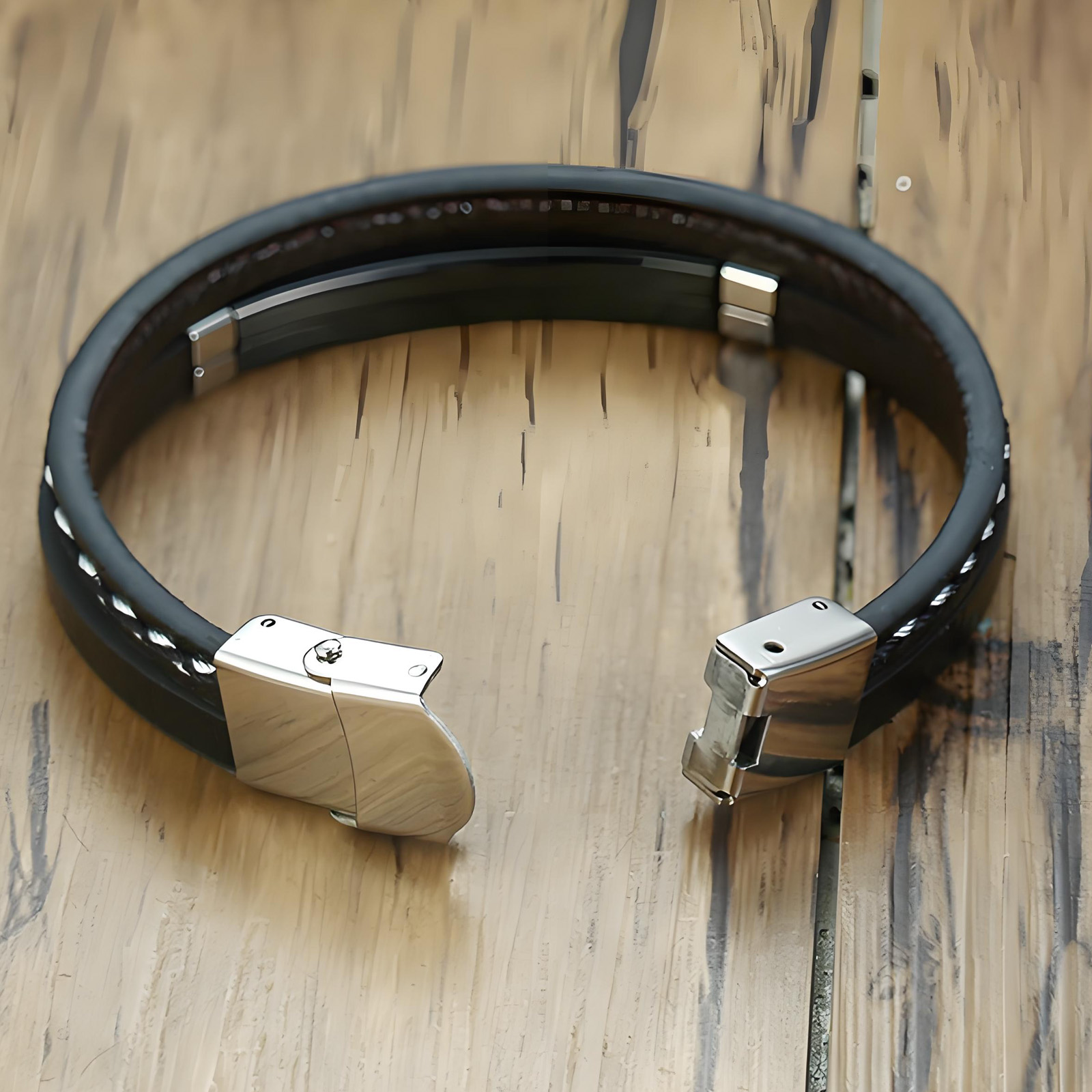 Pulsera de Cuero PU Trenzado d - Rose Gold Bracelet reseña y precio