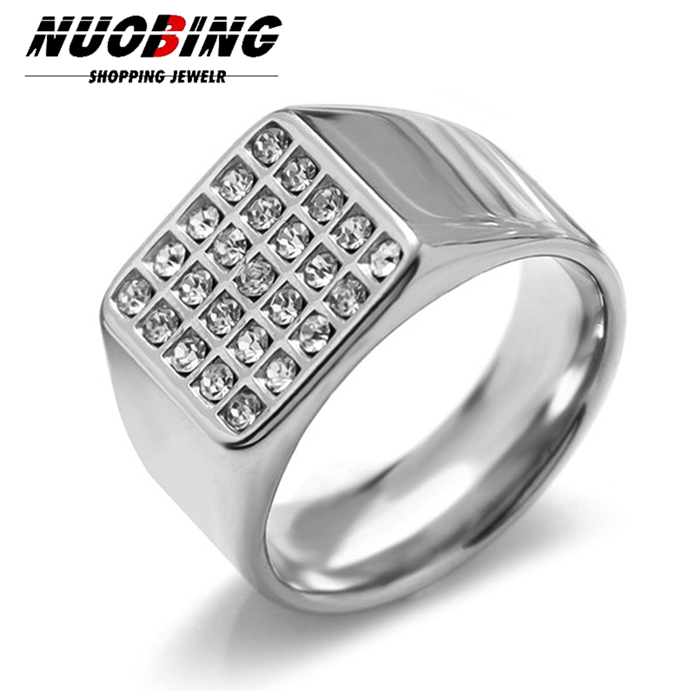 Anillo de sello de circonia cú - Mens Signet Ring reseña y precio